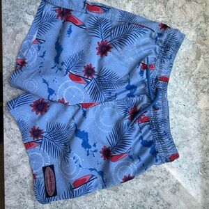 Vineyard Vines Youth 7 Floral Swim Shorts